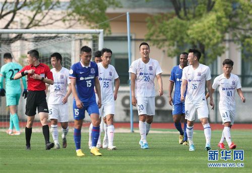 绿地申花最新消息：蓝队与白队以1比1的比分战平