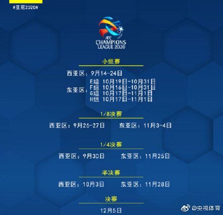 亚冠2020赛程剩余比赛安排 东亚区半决赛决赛时间出炉