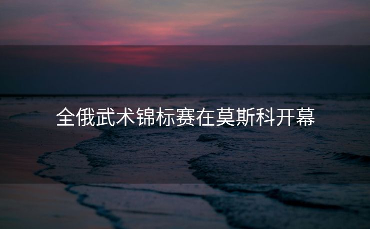 全俄武术锦标赛在莫斯科开幕