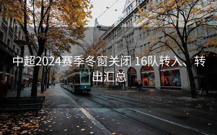 中超2024赛季冬窗关闭 16队转入、转出汇总