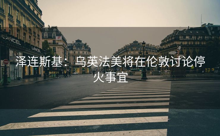 泽连斯基：乌英法美将在伦敦讨论停火事宜