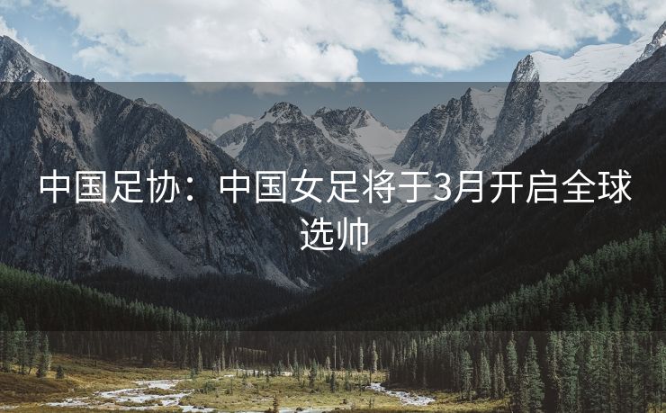 中国足协：中国女足将于3月开启全球选帅