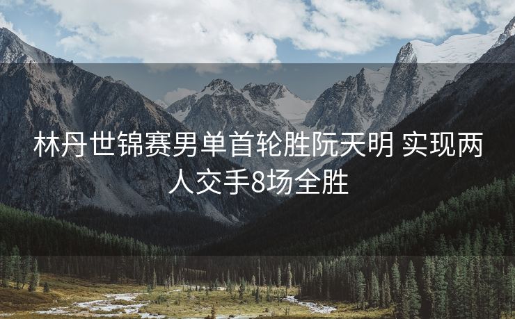 林丹世锦赛男单首轮胜阮天明 实现两人交手8场全胜