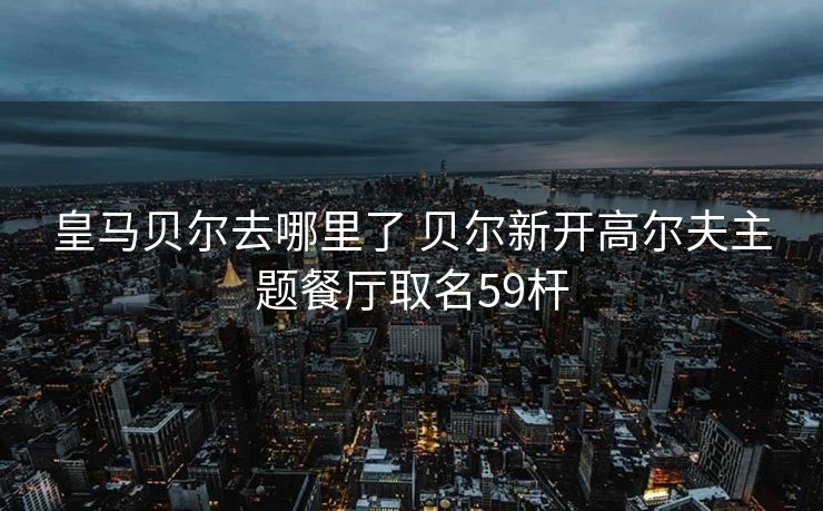 皇马贝尔去哪里了 贝尔新开高尔夫主题餐厅取名59杆