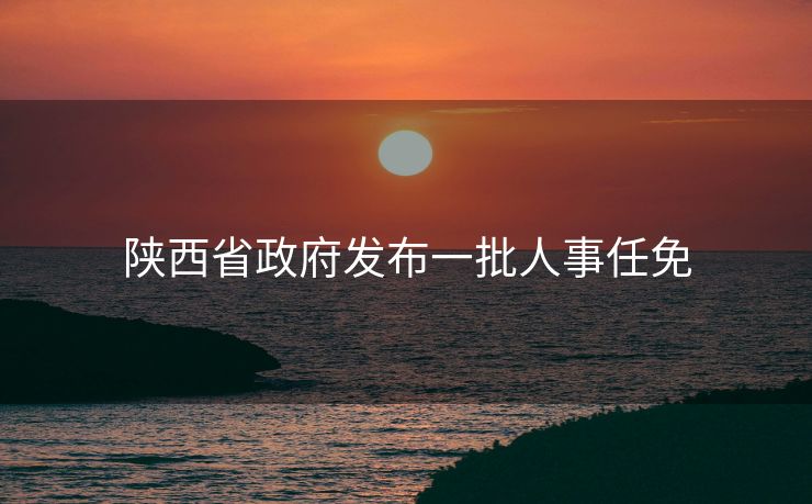 陕西省政府发布一批人事任免