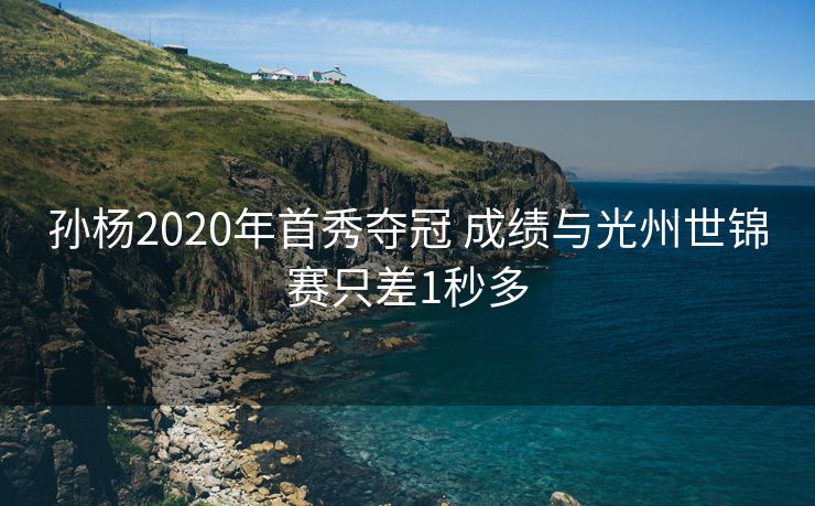 孙杨2020年首秀夺冠 成绩与光州世锦赛只差1秒多