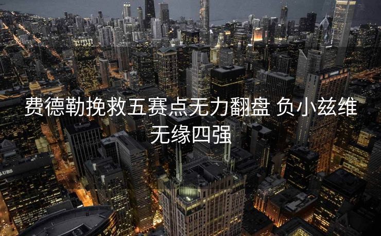费德勒挽救五赛点无力翻盘 负小兹维无缘四强