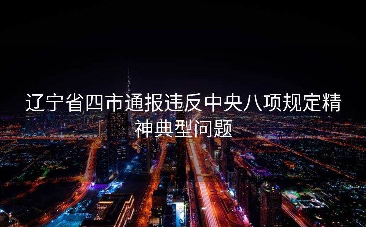 辽宁省四市通报违反中央八项规定精神典型问题
