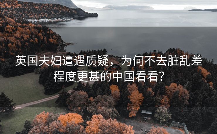 英国夫妇遭遇质疑，为何不去脏乱差程度更甚的中国看看？