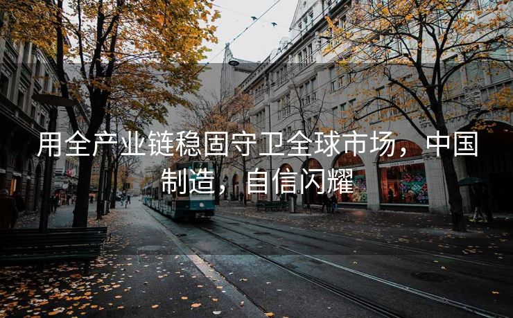 用全产业链稳固守卫全球市场，中国制造，自信闪耀
