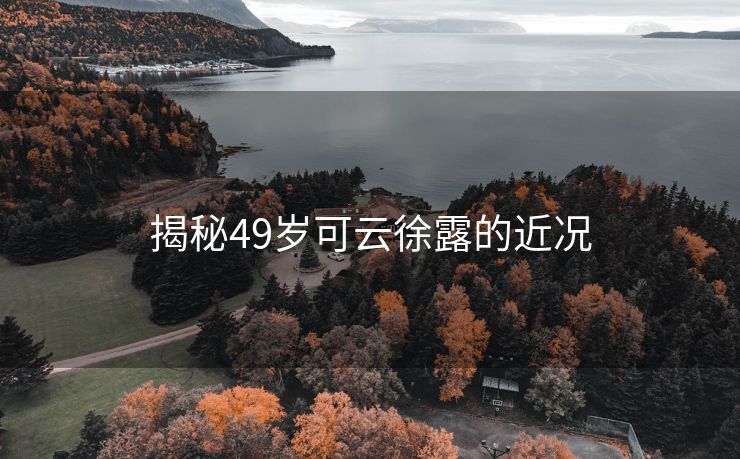 揭秘49岁可云徐露的近况
