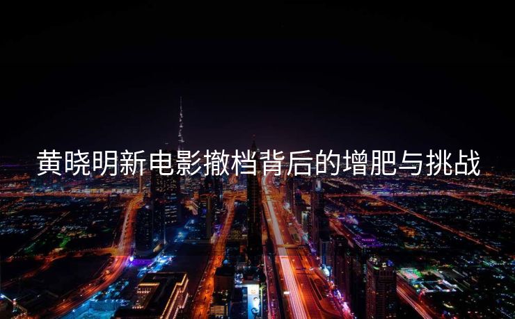 黄晓明新电影撤档背后的增肥与挑战