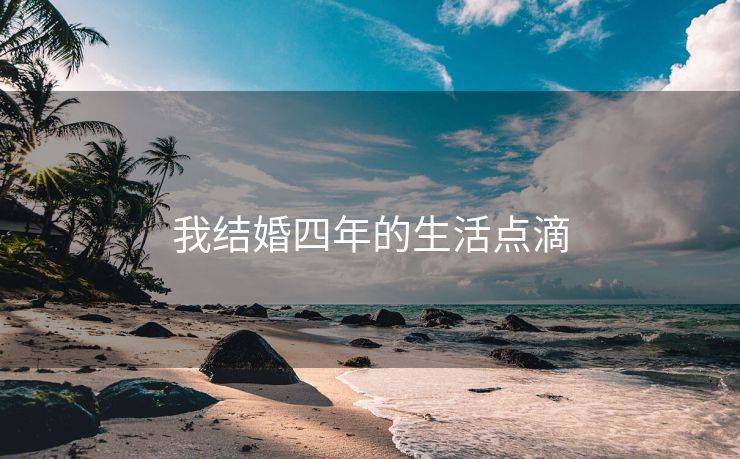 我结婚四年的生活点滴