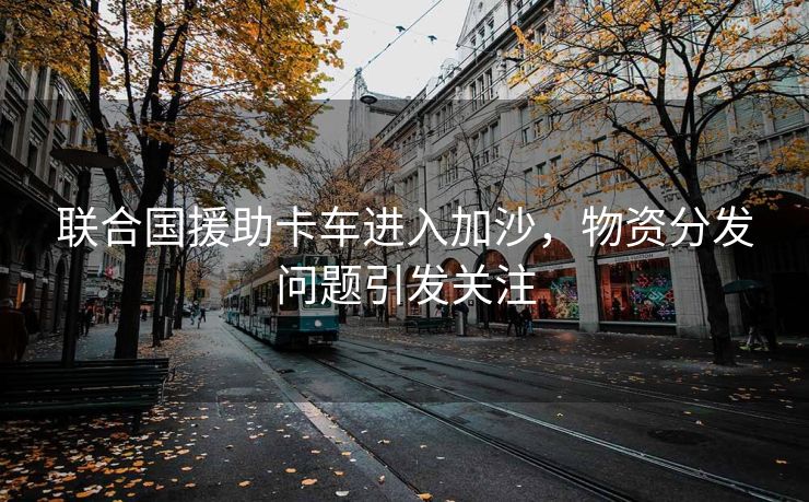 联合国援助卡车进入加沙，物资分发问题引发关注