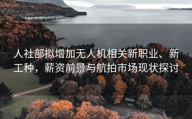 人社部拟增加无人机相关新职业、新工种，薪资前景与航拍市场现状探讨