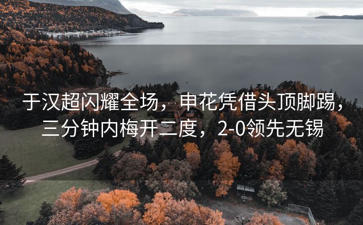 于汉超闪耀全场，申花凭借头顶脚踢，三分钟内梅开二度，2-0领先无锡