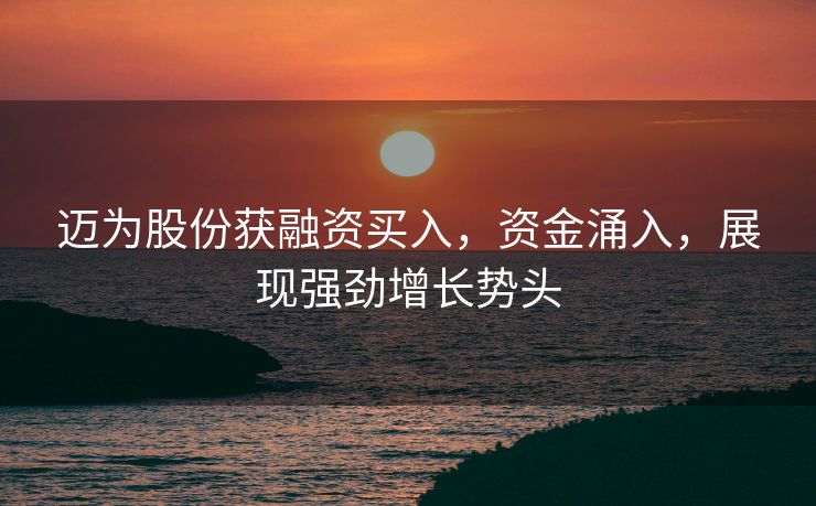 迈为股份获融资买入，资金涌入，展现强劲增长势头