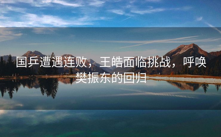 国乒遭遇连败，王皓面临挑战，呼唤樊振东的回归