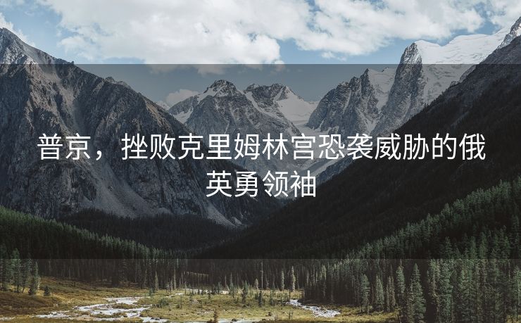 普京，挫败克里姆林宫恐袭威胁的俄英勇领袖