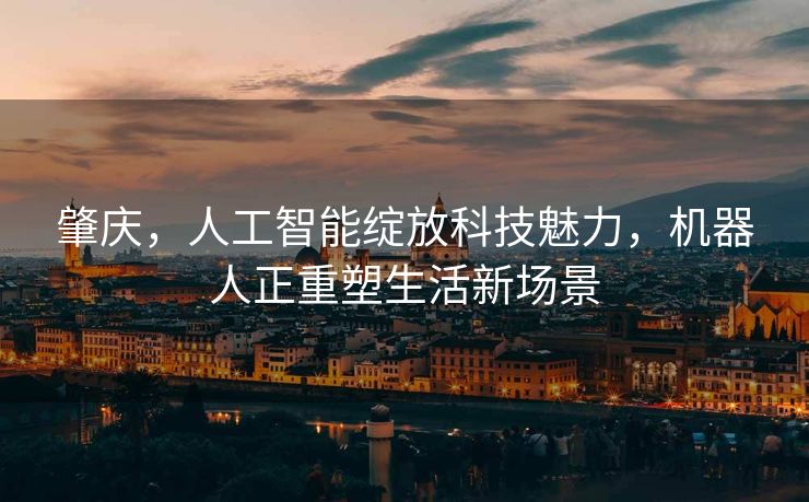 肇庆，人工智能绽放科技魅力，机器人正重塑生活新场景
