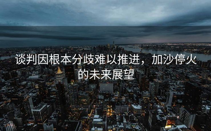谈判因根本分歧难以推进，加沙停火的未来展望