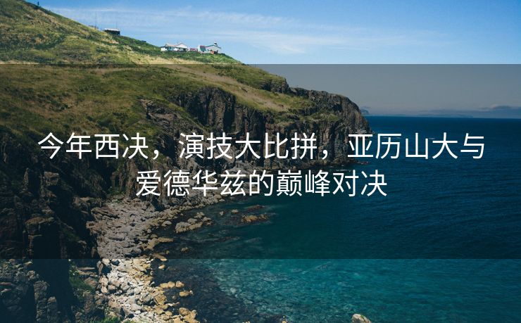 今年西决，演技大比拼，亚历山大与爱德华兹的巅峰对决