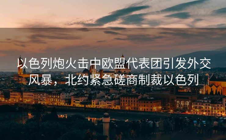 以色列炮火击中欧盟代表团引发外交风暴，北约紧急磋商制裁以色列