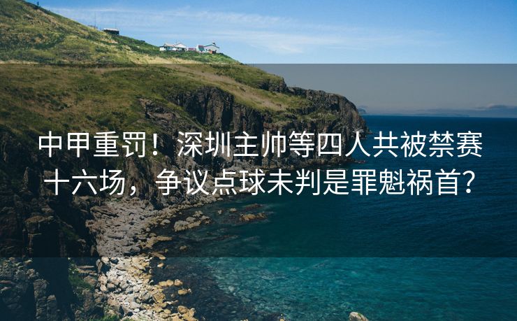 中甲重罚！深圳主帅等四人共被禁赛十六场，争议点球未判是罪魁祸首？
