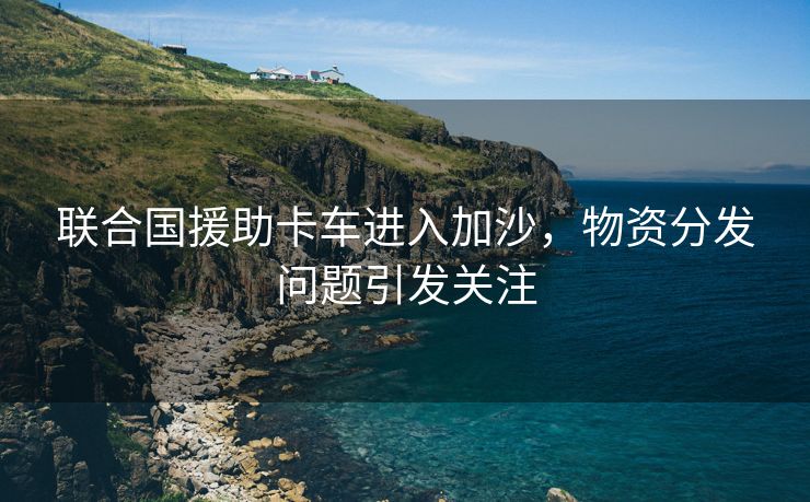 联合国援助卡车进入加沙，物资分发问题引发关注