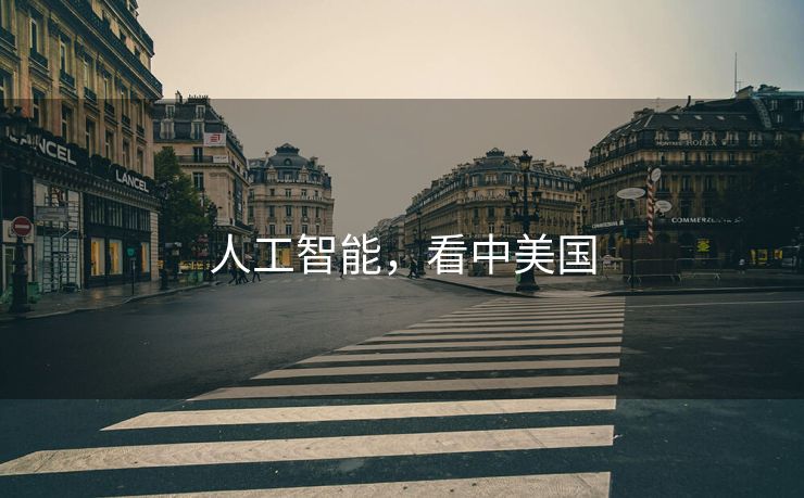 人工智能，看中美国