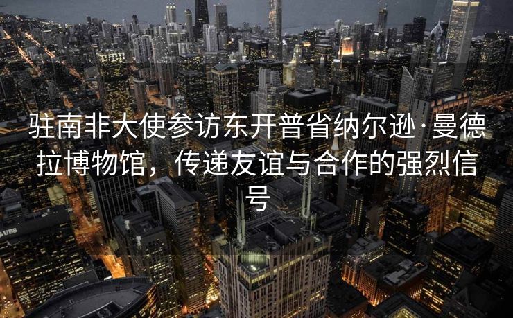 驻南非大使参访东开普省纳尔逊·曼德拉博物馆，传递友谊与合作的强烈信号