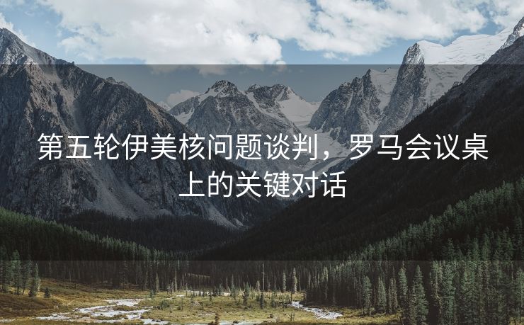 第五轮伊美核问题谈判，罗马会议桌上的关键对话