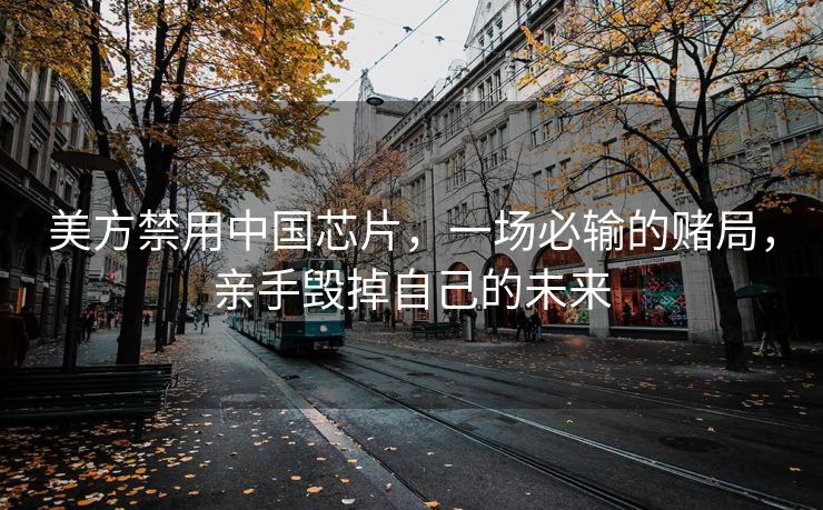 美方禁用中国芯片，一场必输的赌局，亲手毁掉自己的未来