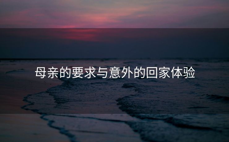 母亲的要求与意外的回家体验