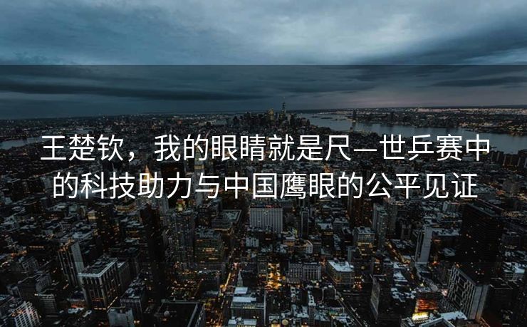 王楚钦，我的眼睛就是尺—世乒赛中的科技助力与中国鹰眼的公平见证