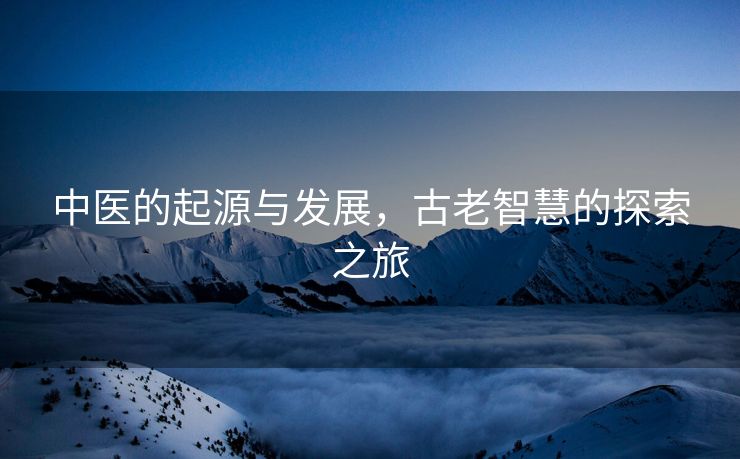 中医的起源与发展，古老智慧的探索之旅