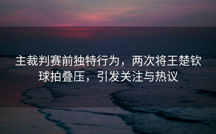 主裁判赛前独特行为，两次将王楚钦球拍叠压，引发关注与热议
