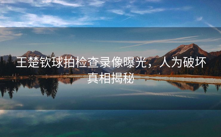 王楚钦球拍检查录像曝光，人为破坏真相揭秘