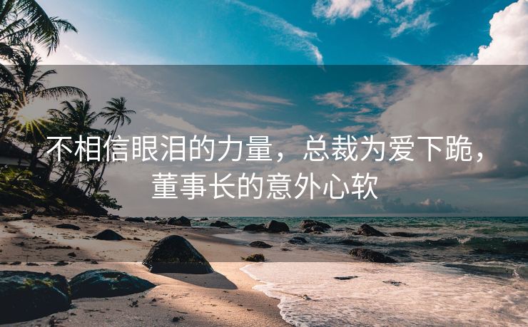 不相信眼泪的力量，总裁为爱下跪，董事长的意外心软