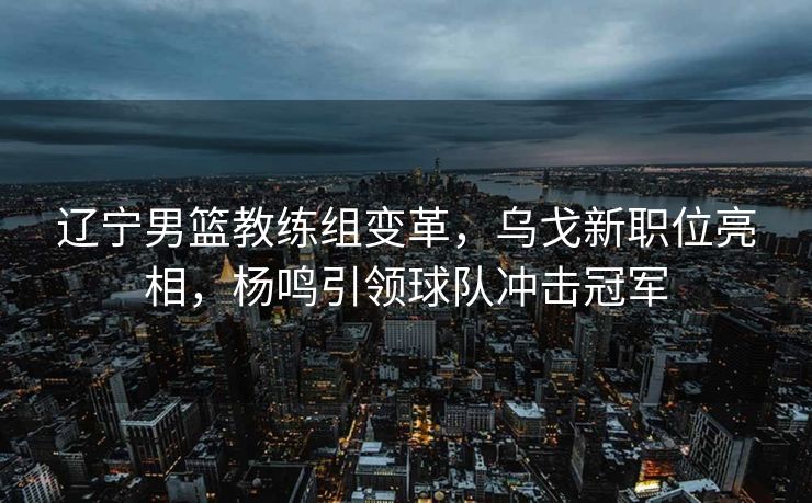 辽宁男篮教练组变革，乌戈新职位亮相，杨鸣引领球队冲击冠军