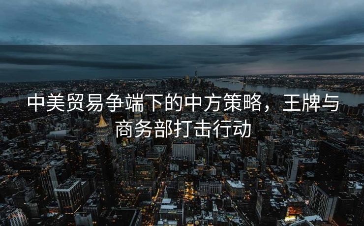 中美贸易争端下的中方策略，王牌与商务部打击行动