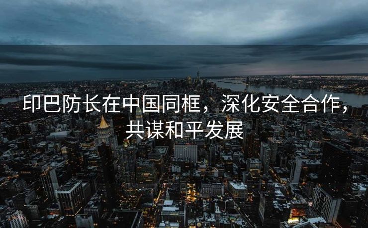 印巴防长在中国同框，深化安全合作，共谋和平发展