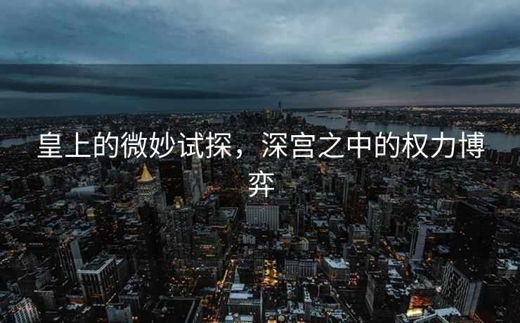皇上的微妙试探，深宫之中的权力博弈