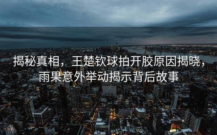 揭秘真相，王楚钦球拍开胶原因揭晓，雨果意外举动揭示背后故事