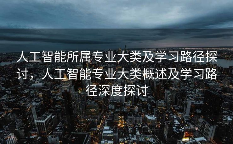 人工智能所属专业大类及学习路径探讨，人工智能专业大类概述及学习路径深度探讨