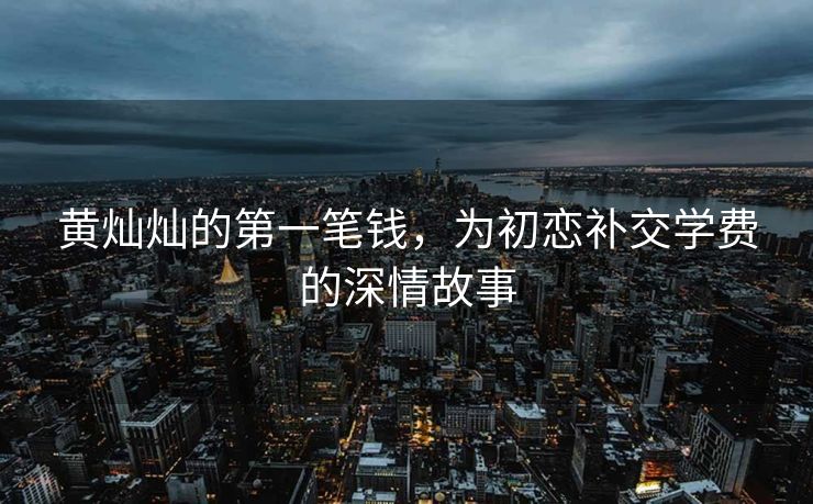 黄灿灿的第一笔钱，为初恋补交学费的深情故事