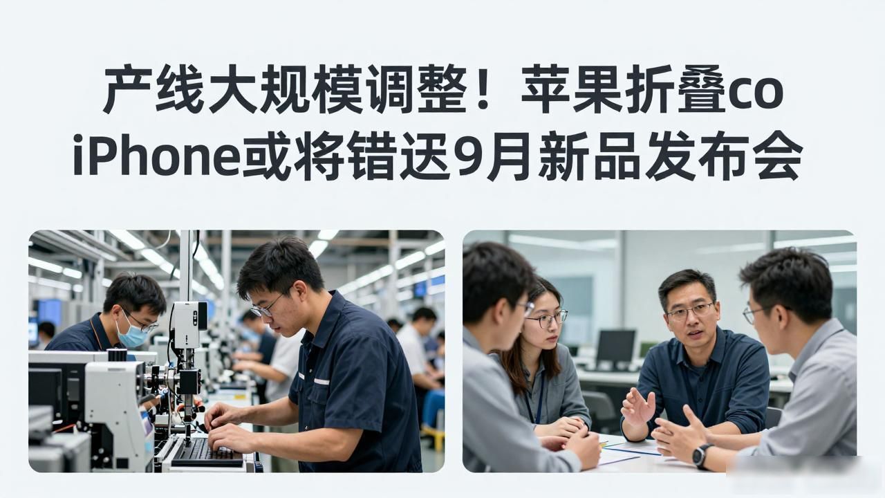 产线大规模调整！苹果折叠iPhone Ultra或将错过9月新品发布会