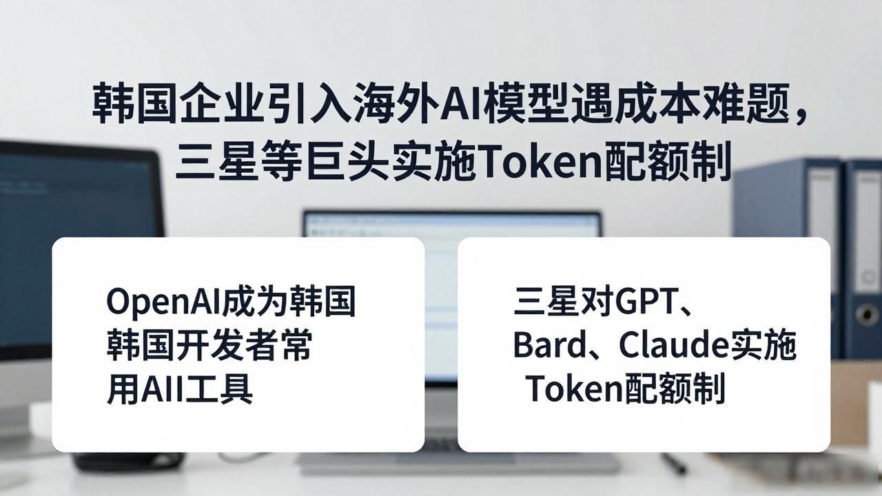韩国企业引入海外 AI 模型遇成本难题，三星等巨头实施 Token 配额制