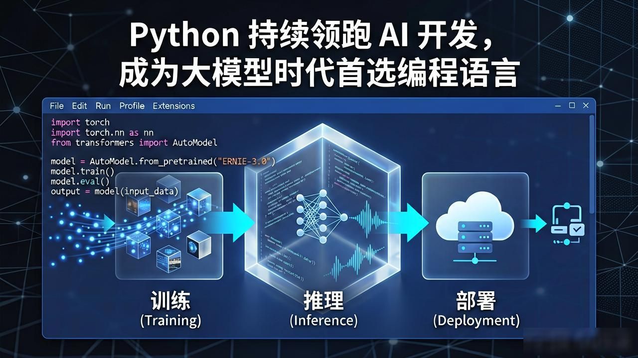 Python 持续领跑 AI 开发，成为大模型时代首选编程语言