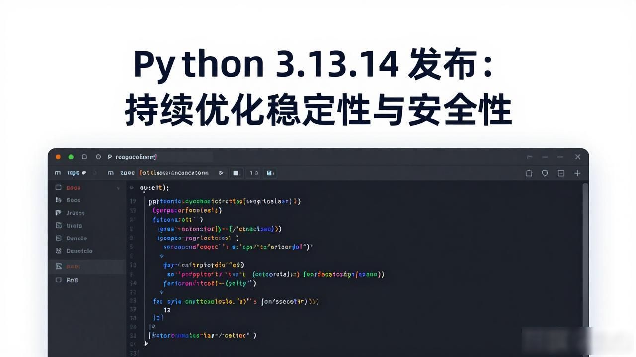 Python 3.13.14 发布：持续优化稳定性与安全性
